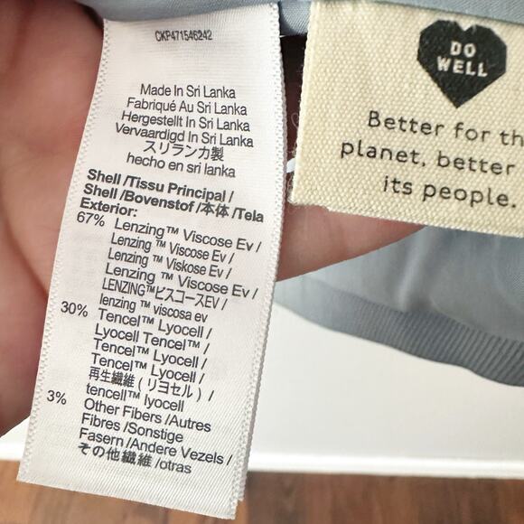 Madewell Larsen Drapeweave Single
Button Tailored Jacket Blazer Overcast Blue XS - Picture 11 of 12